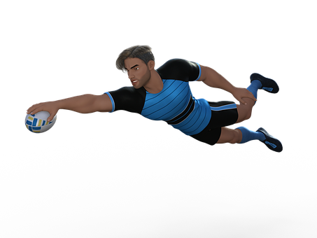 Animated Volleyball Dive Save PNG image