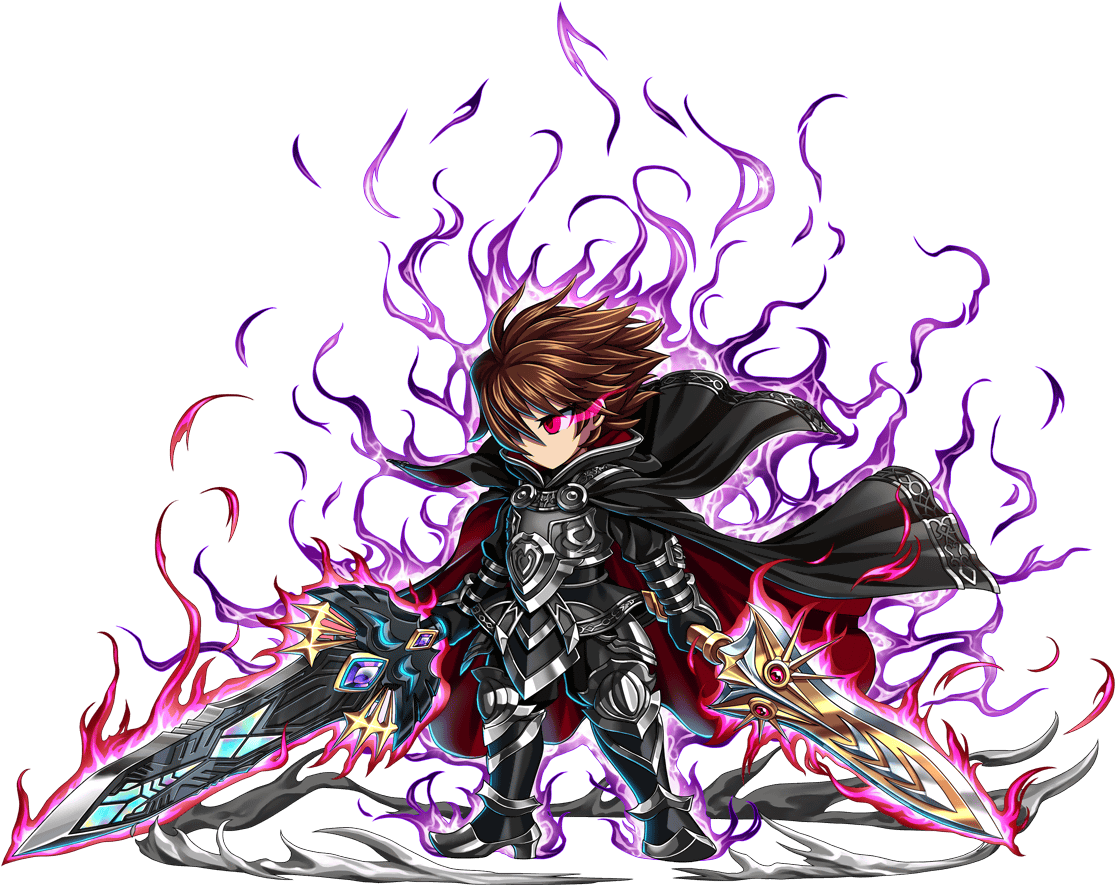 Animated Warriorwith Energy Blades PNG image