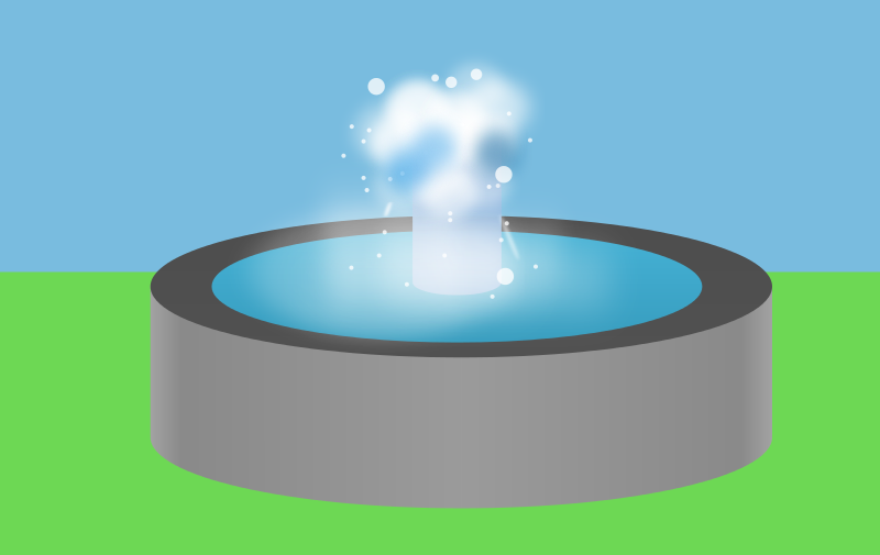 Animated Water Fountain Splash PNG image
