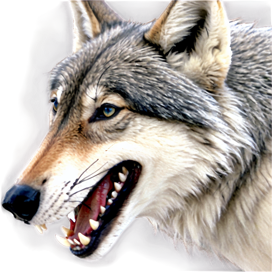 Animated Wolf Face Character Png 90 PNG image