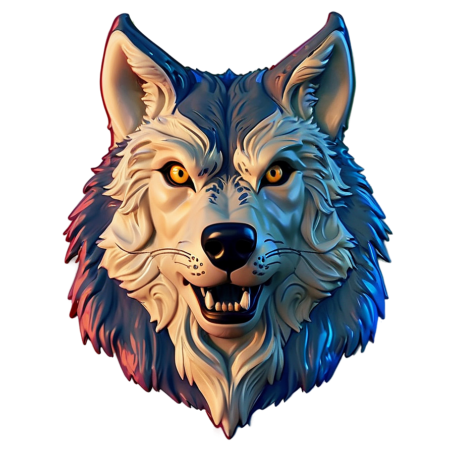 Animated Wolf Head Gif To Png 16 PNG image