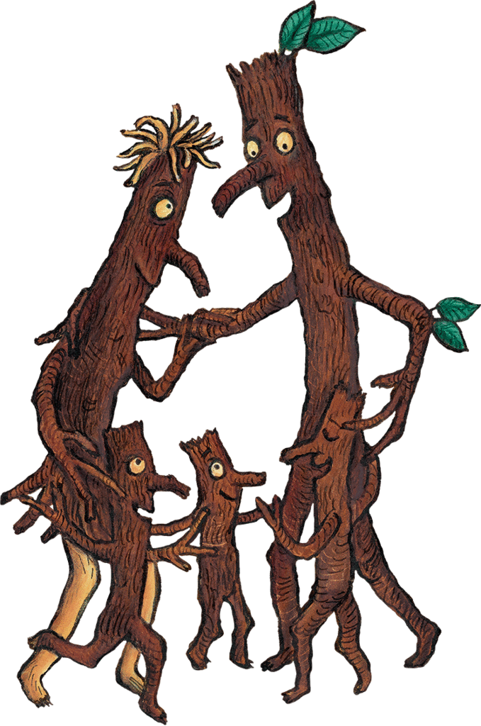 Animated Woodland Creatures Dancing PNG image