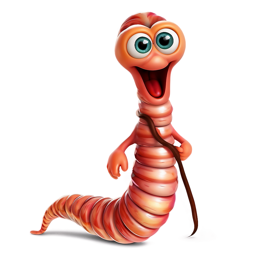 Animated Worm Character Png Tgb55 PNG image