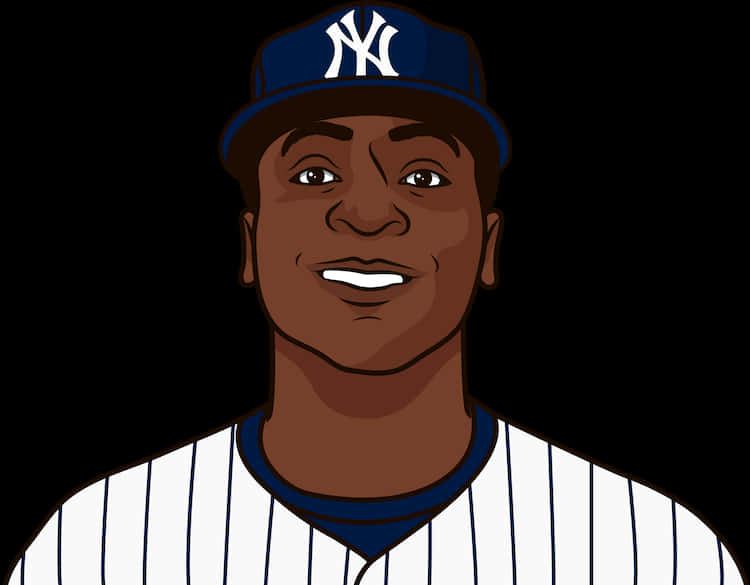 Animated Yankees Player Illustration PNG image