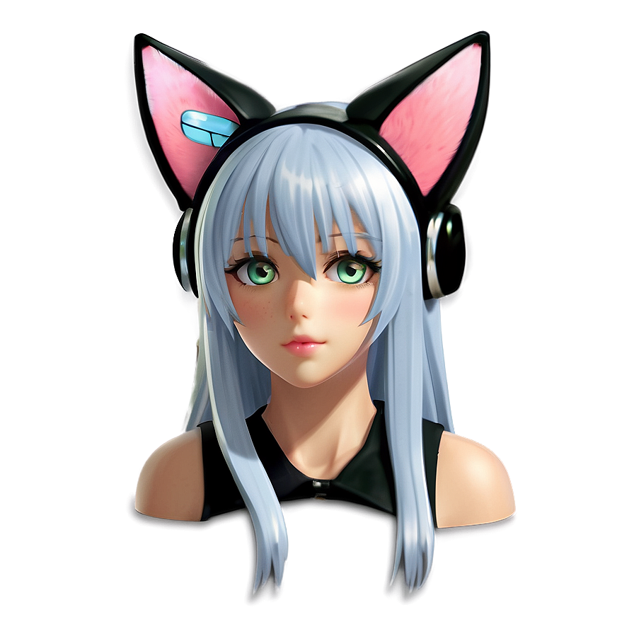 Anime Cat Ear Design Png 18 PNG image