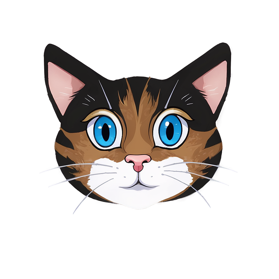 Anime Cat Face Png 06122024 PNG image