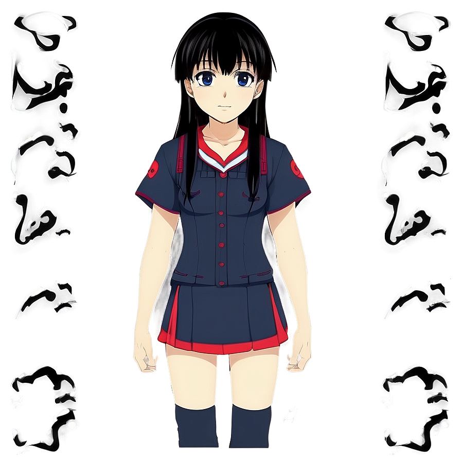 Anime Character C PNG image