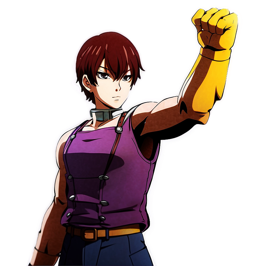 Anime Character In Battle Stance Png Dxa87 PNG image