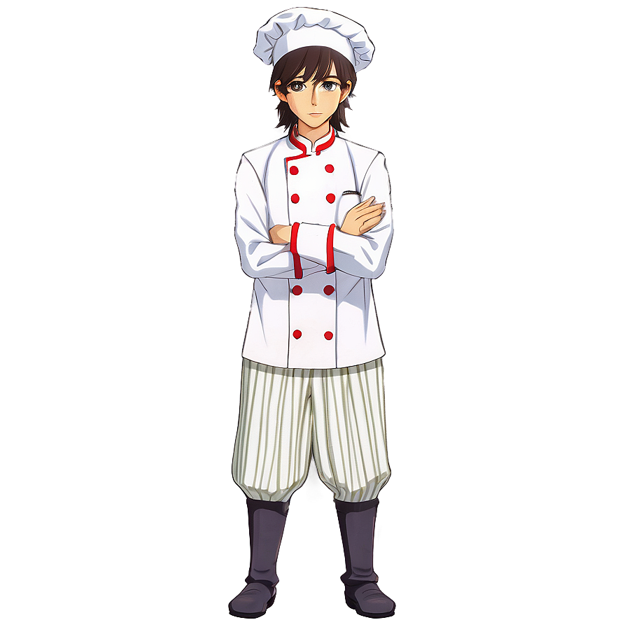 Anime Character In Chef Uniform Png Dhe34 PNG image