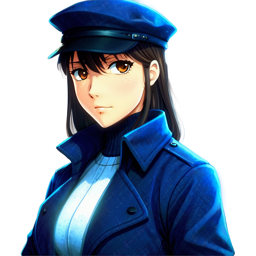 Anime Character In Detective Outfit Png 51 PNG image