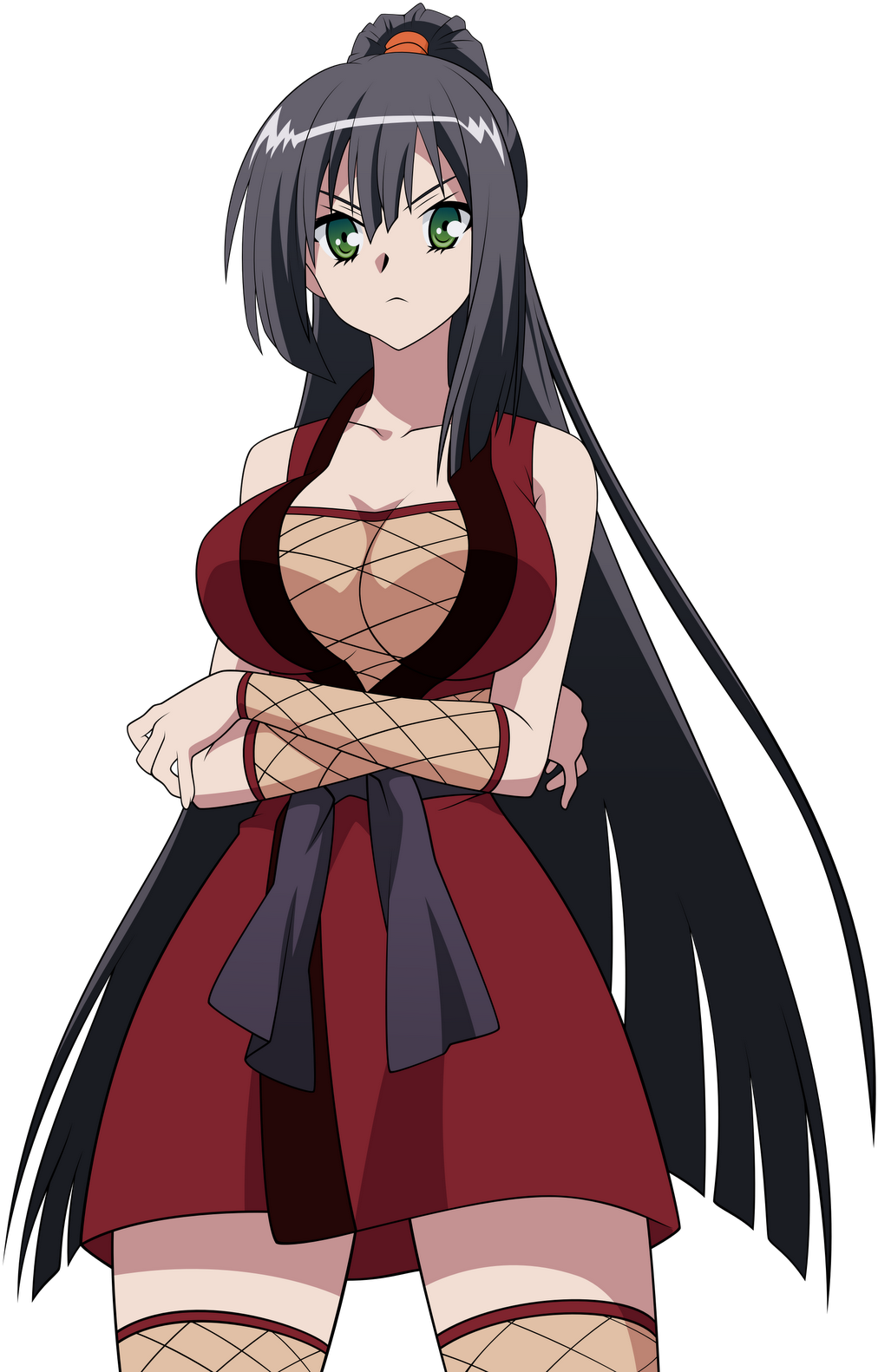 Anime Character In Red Dress.png PNG image