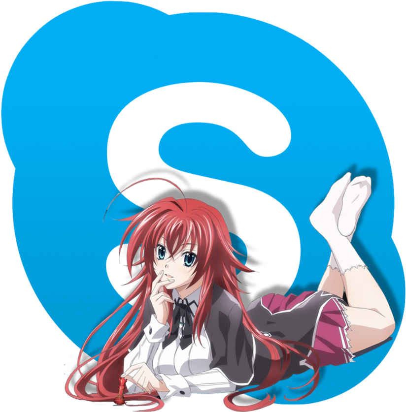 Anime Character Red Hair School Uniform PNG image