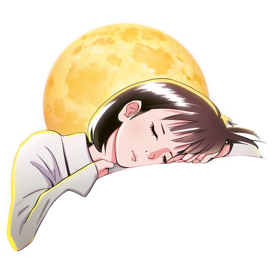 Anime Character Sleeping Peacefully Png Mry88 PNG image