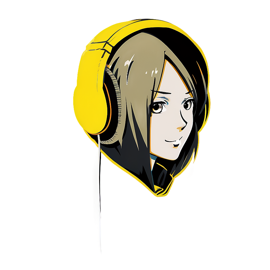 Anime Character With Headphones Png Ftx PNG image