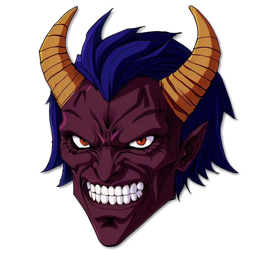 Anime Demon Face Png 06122024 PNG image