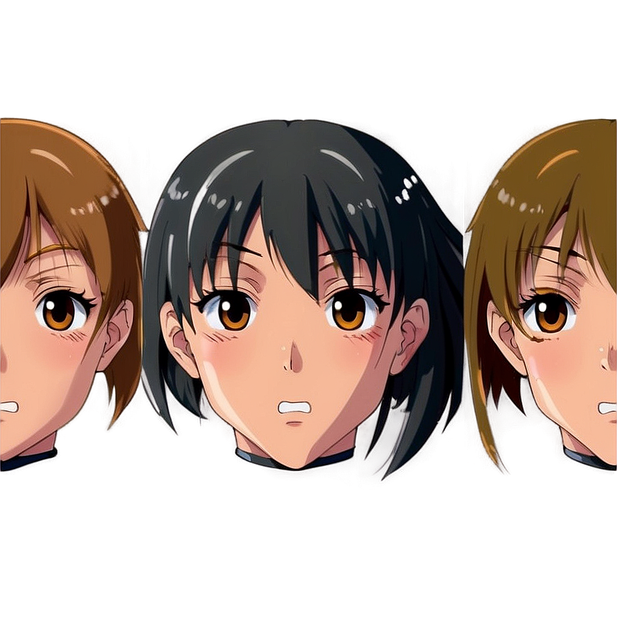 Anime Face Expression Png 4 PNG image