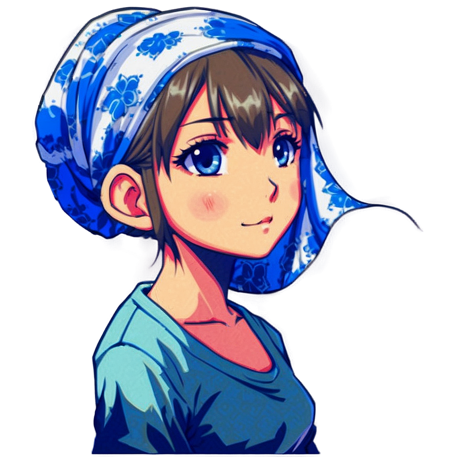 Anime Face With Bandana Png 33 PNG image