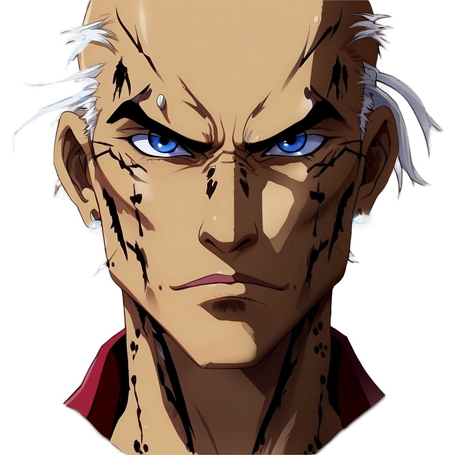 Anime Face With Scar Png 56 PNG image