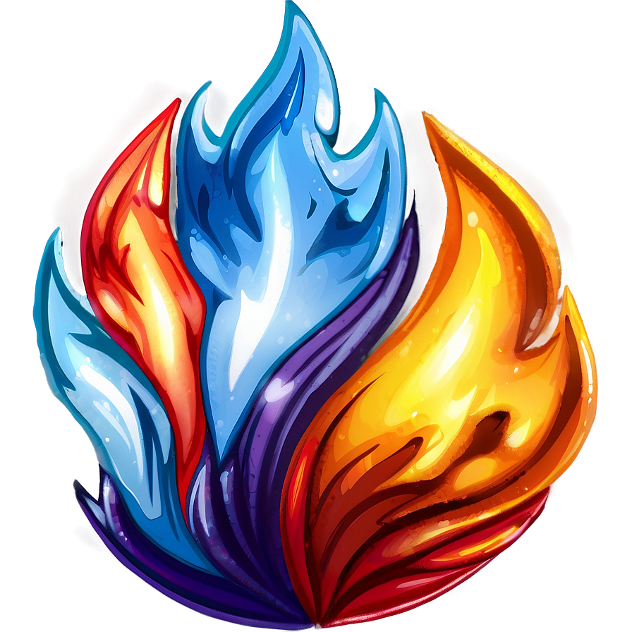 Anime Fire And Ice Png 84 PNG image