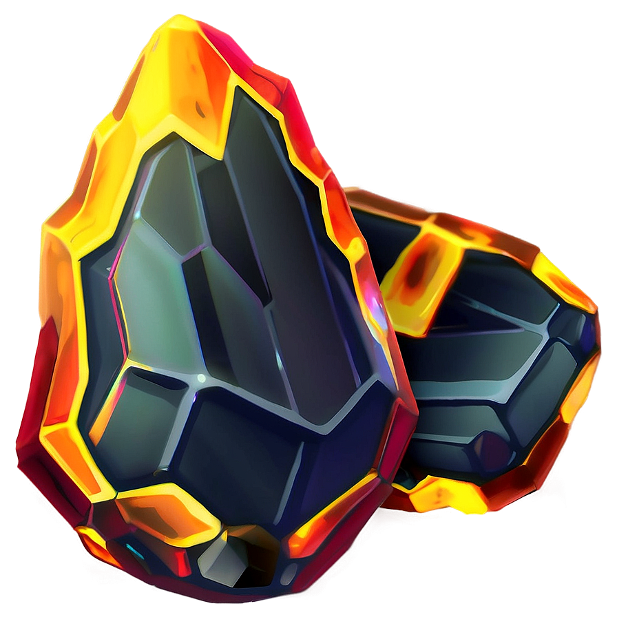 Anime Fire Crystal Png Oad PNG image