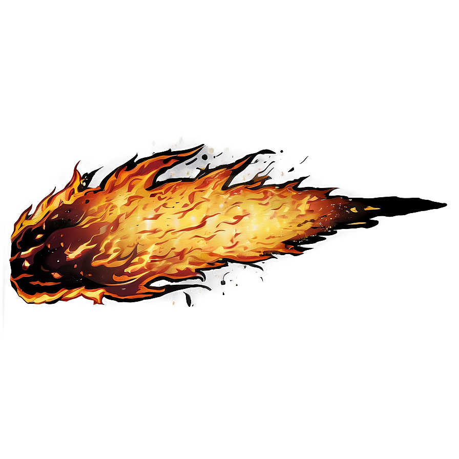 Anime Fire Explosion Art Png 06252024 PNG image