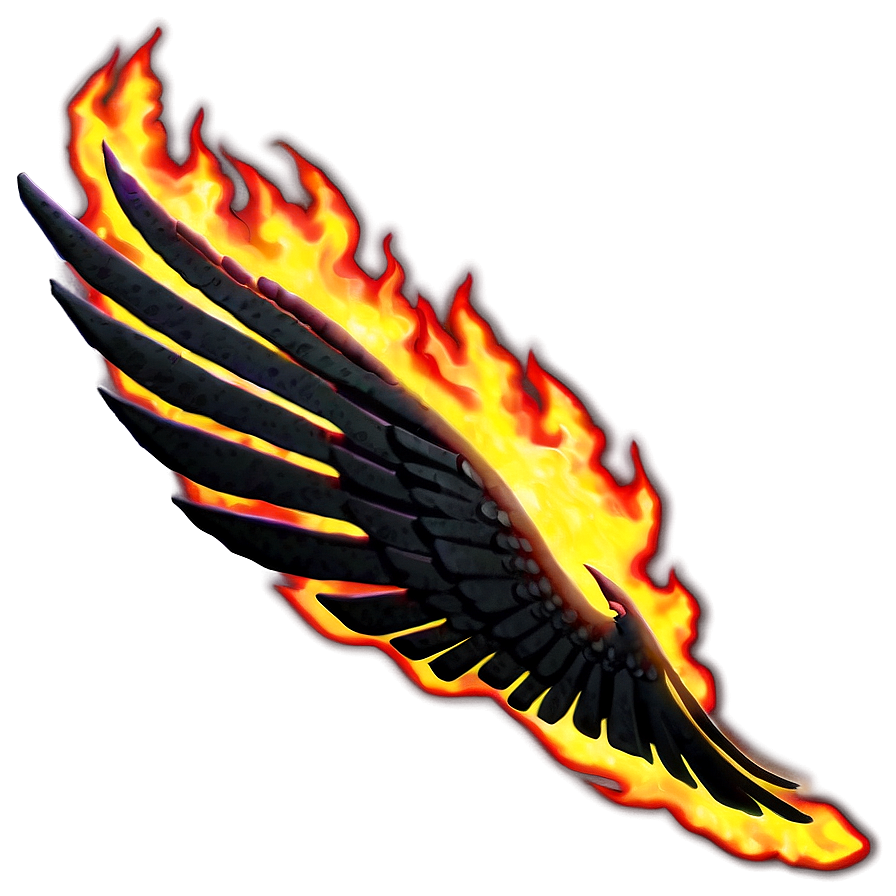 Anime Fire Phoenix Png 7 PNG image