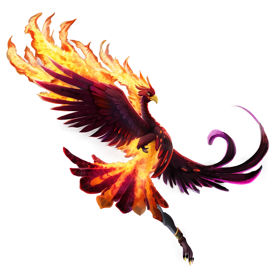 Anime Fire Phoenix Png 84 PNG image