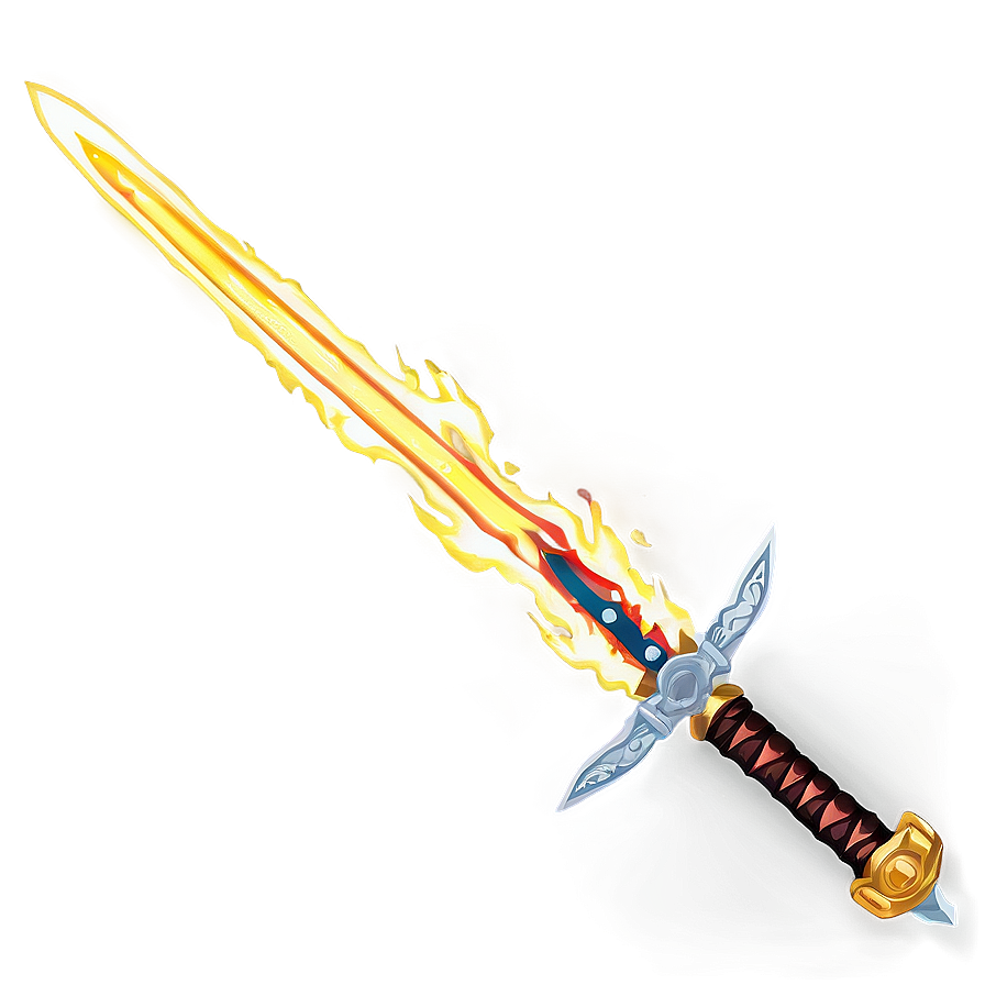 Anime Fire Sword Png 56 PNG image