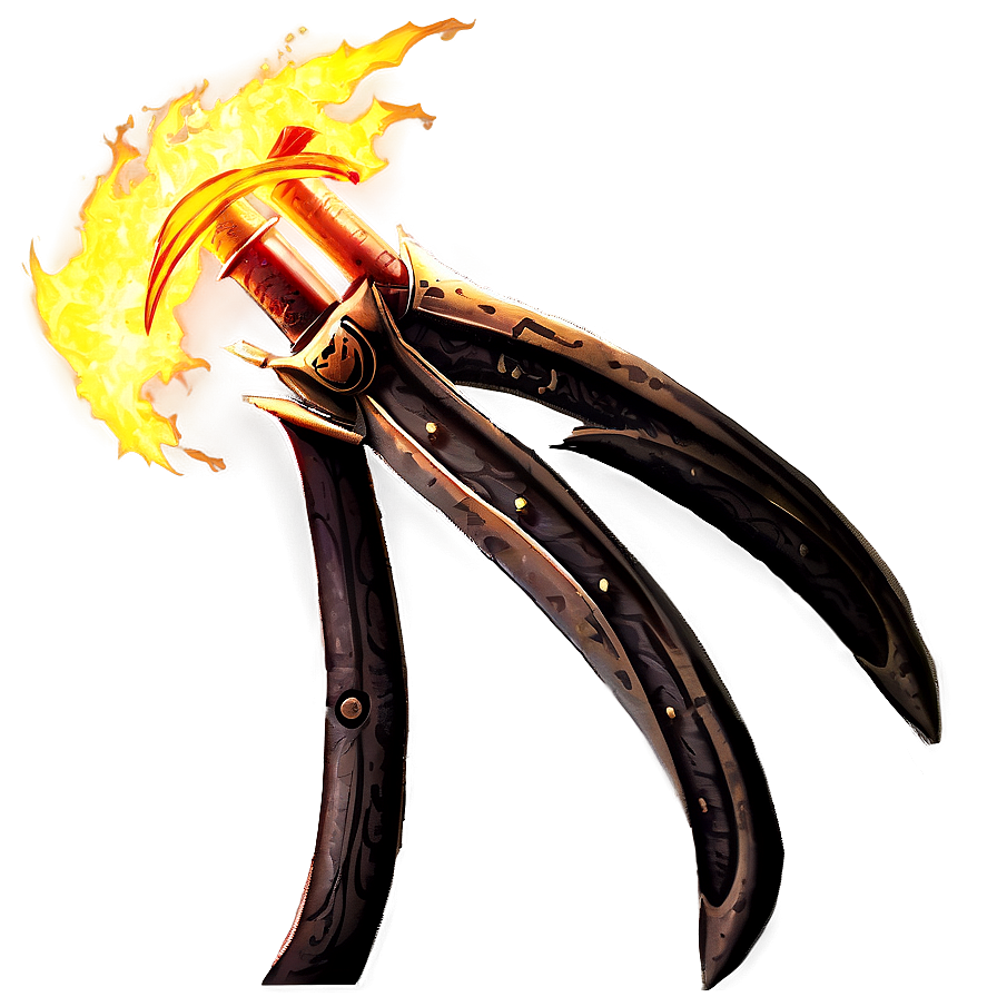 Anime Fire Sword Png Qgv40 PNG image