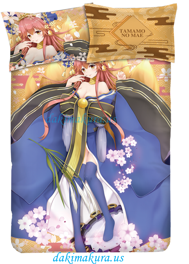 Anime Fox Girl Tamamono Mae Body Pillow PNG image