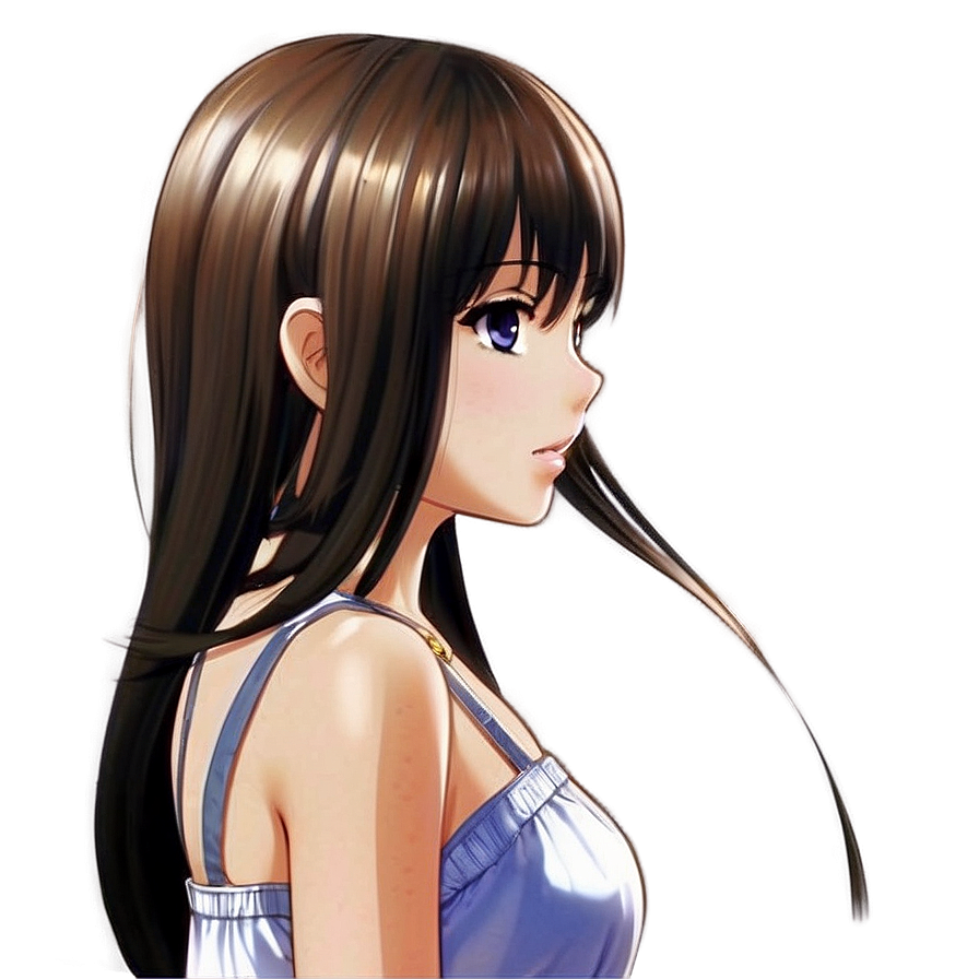 Anime Girl Hair Png Pkf PNG image