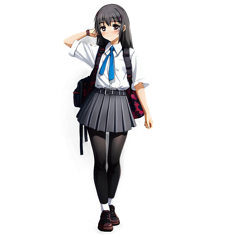 Anime Girl In School Festival Outfit Png Ouk95 PNG image