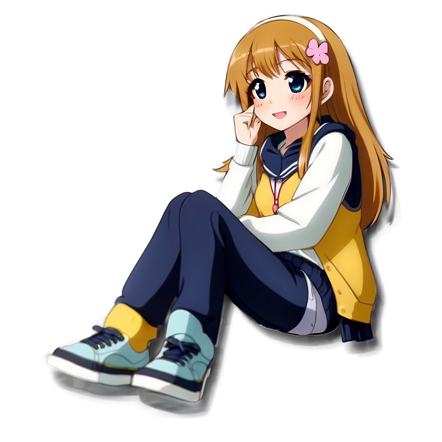 Anime Girl Kawaii Pose Png 05032024 PNG image