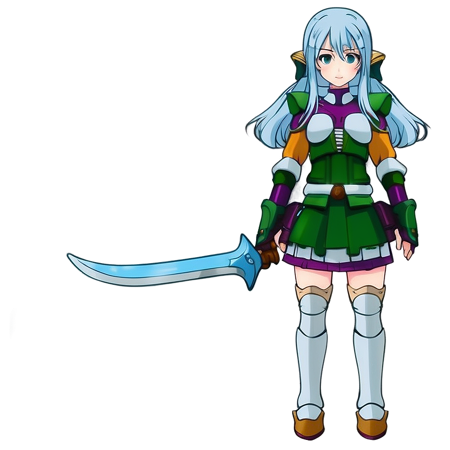 Anime Girl Warrior Png Lyx12 PNG image