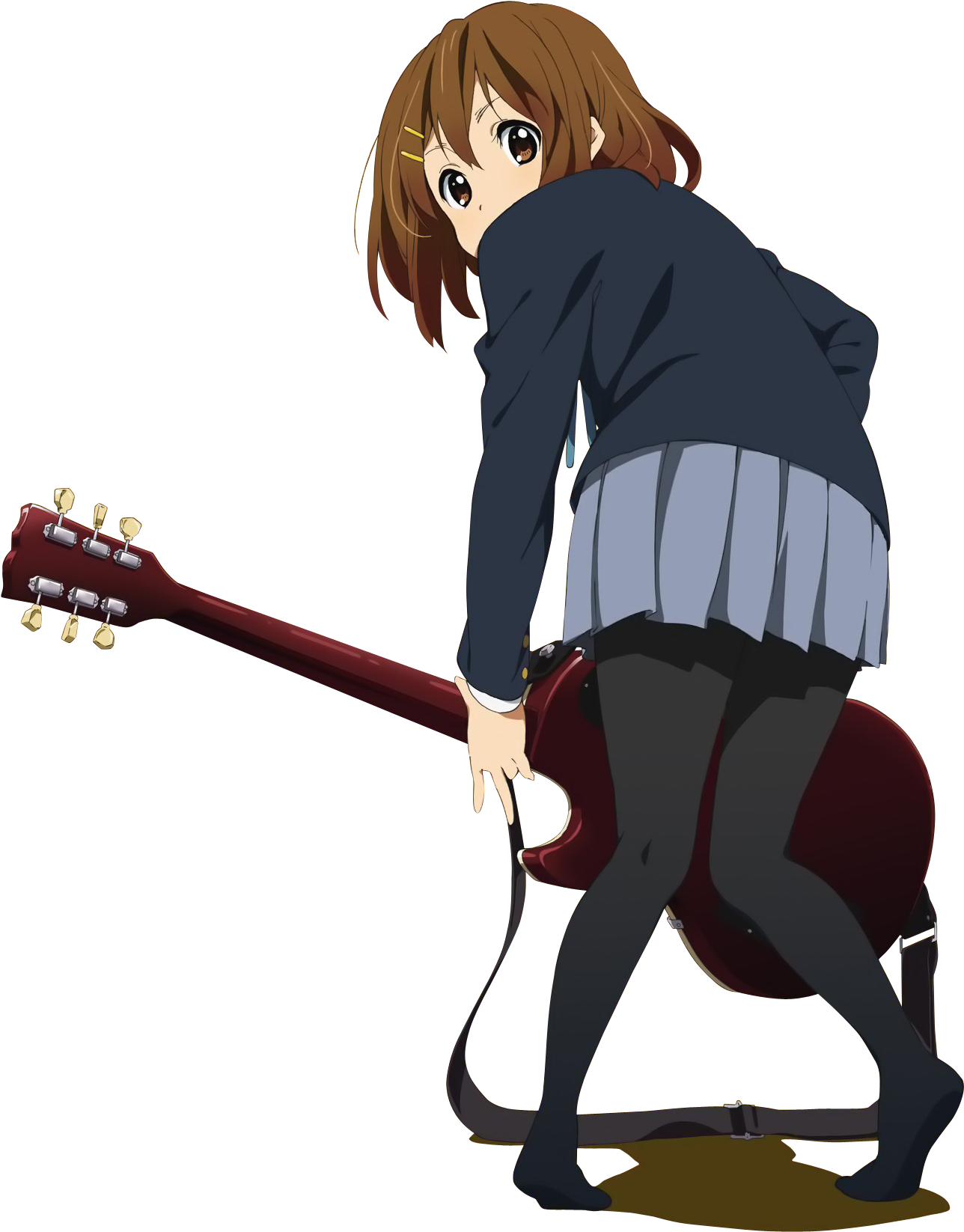 Anime Girl With Guitar PNG image
