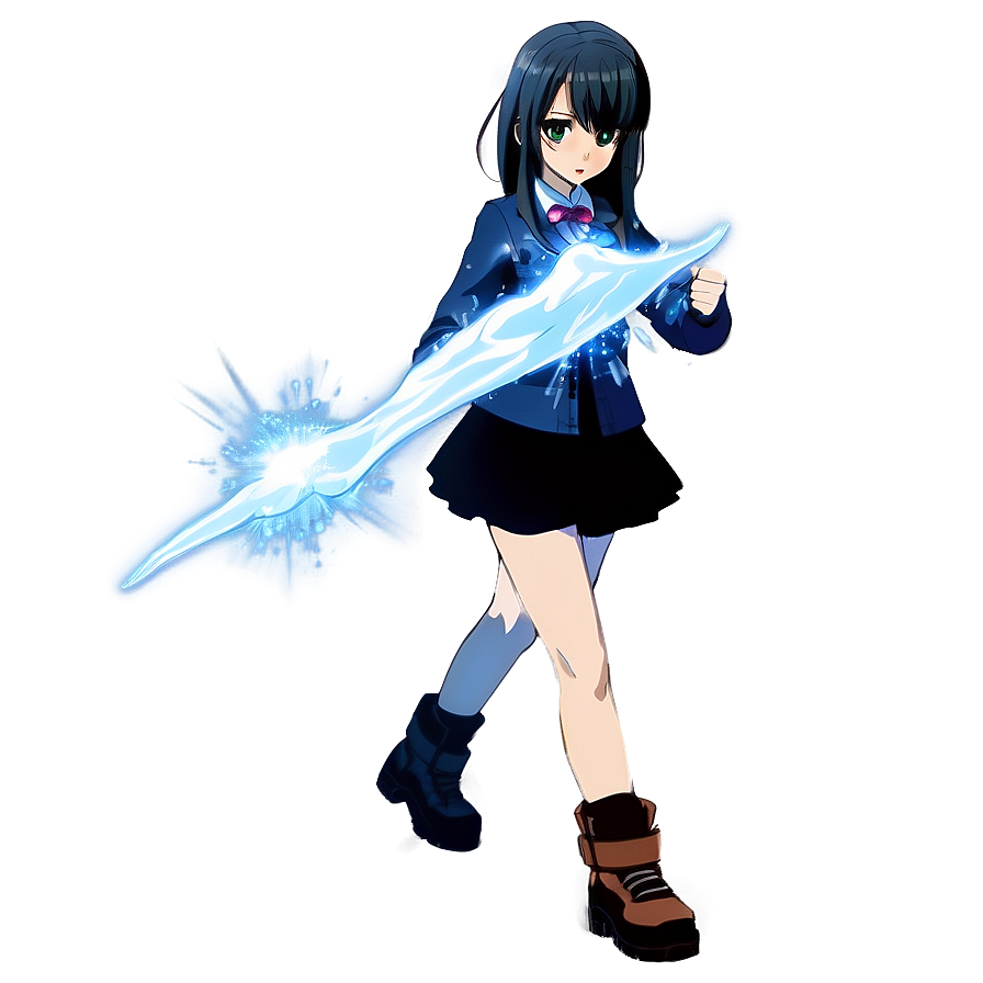 Anime Girl With Ice Powers Png Gqq52 PNG image