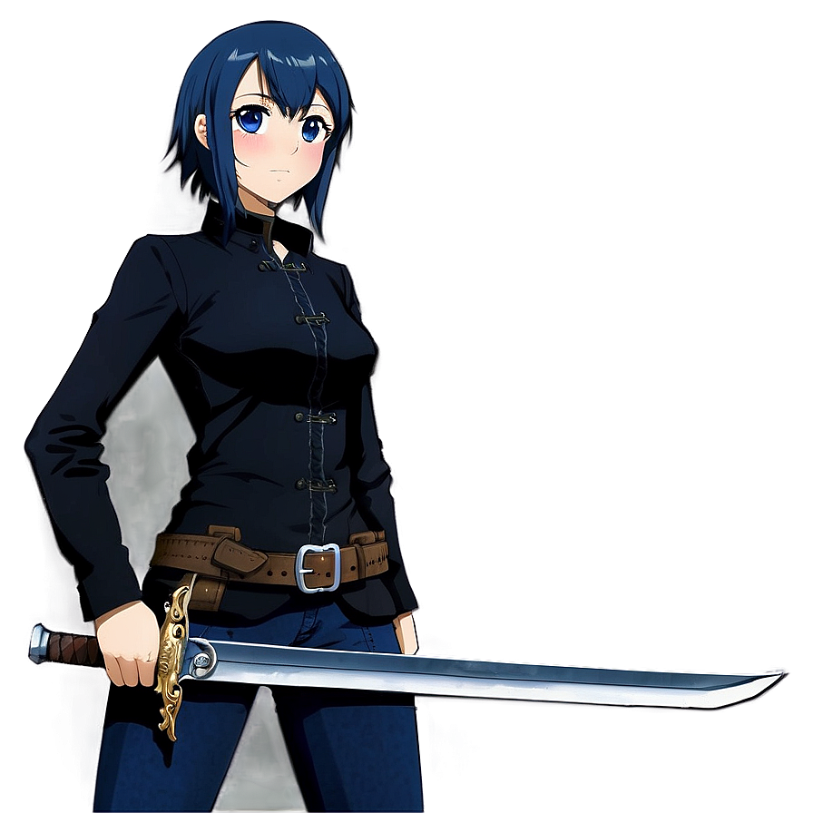Anime Girl With Sword Png Hot PNG image