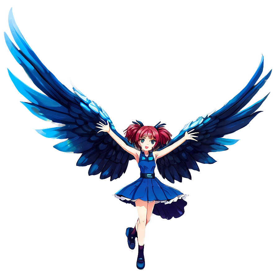 Anime Girl With Wings Png 76 PNG image
