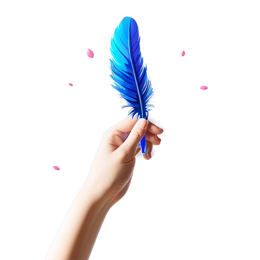 Anime Hand With Feather Png 06202024 PNG image