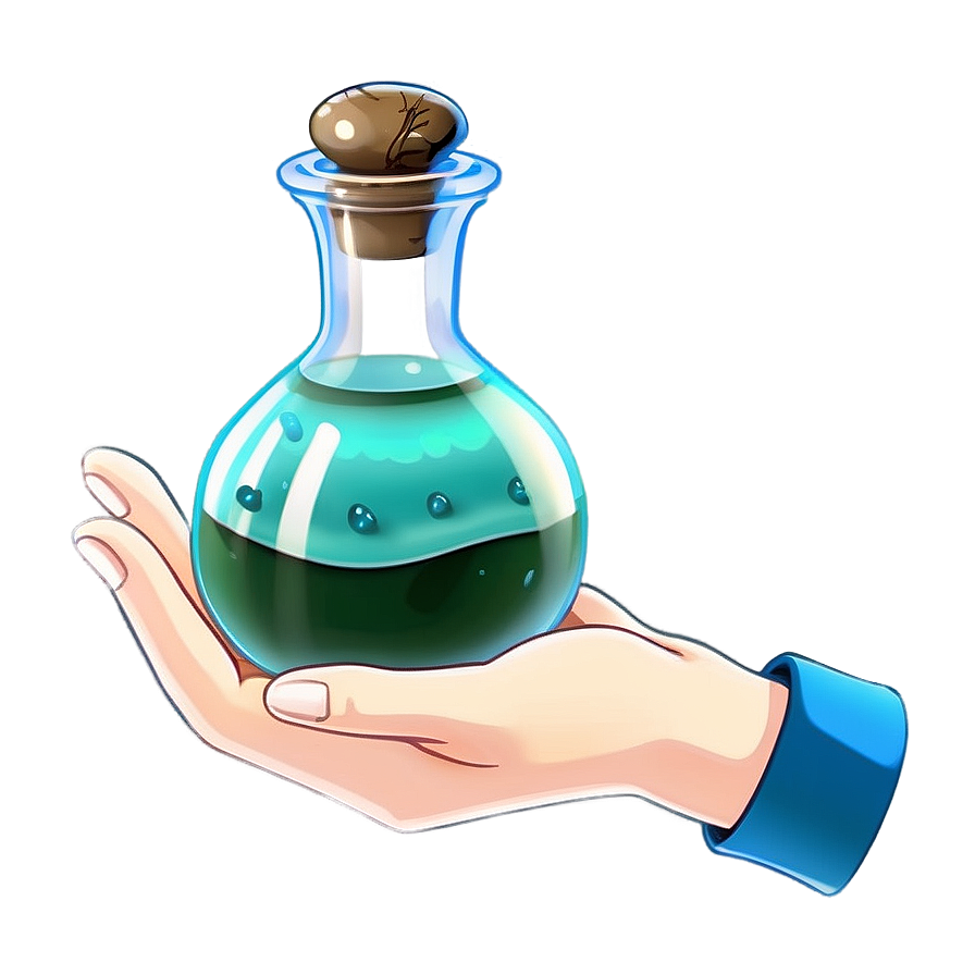 Anime Hand With Potion Png 06202024 PNG image