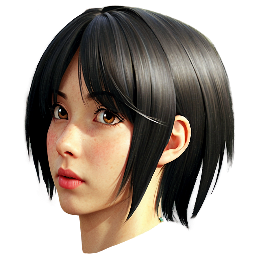 Anime Head C PNG image