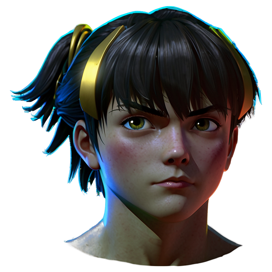 Anime Head Character Png 06272024 PNG image