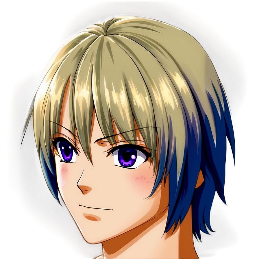 Anime Head D PNG image