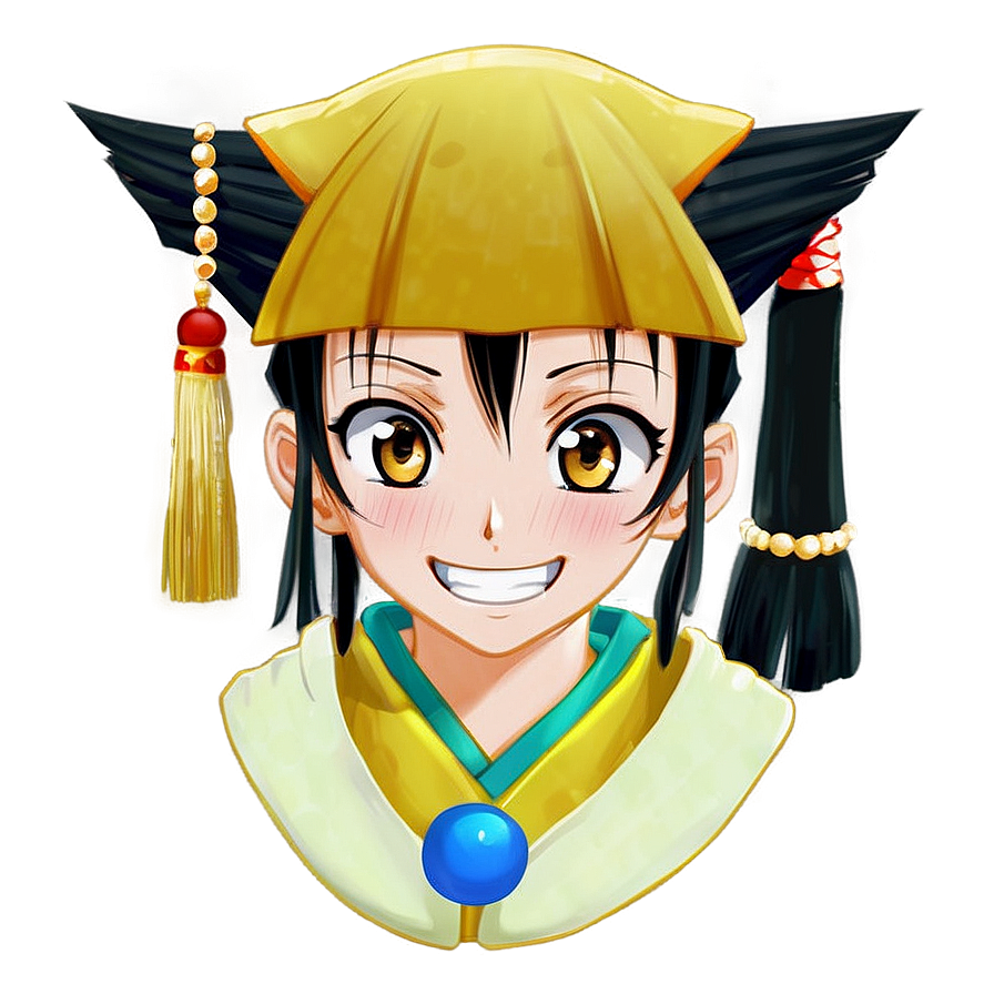 Anime Head In Traditional Clothing Png 06272024 PNG image