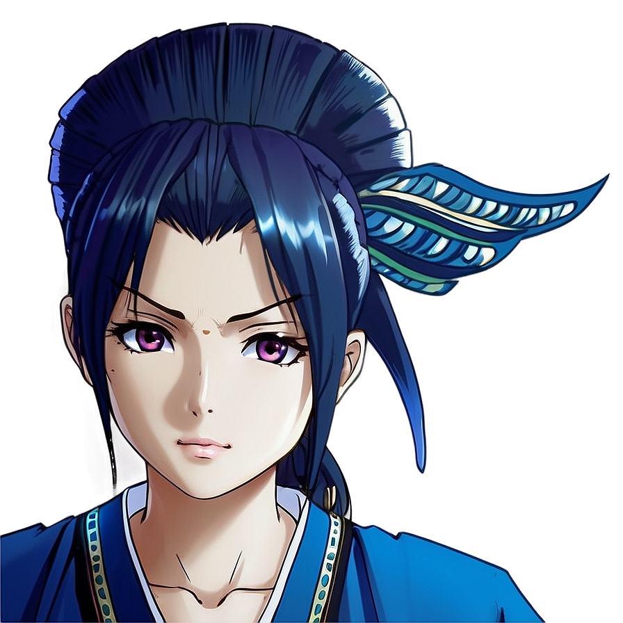 Anime Head In Traditional Clothing Png Hpw PNG image