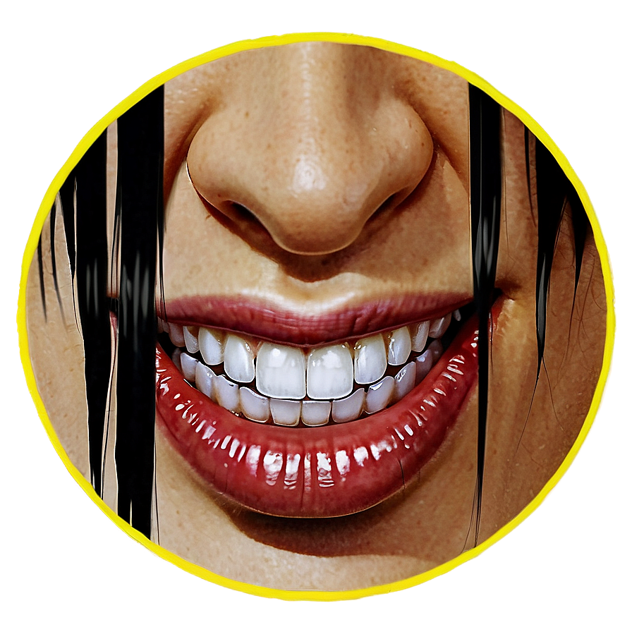 Anime Mouth With Scar Png 06202024 PNG image