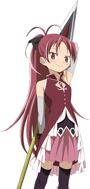 Anime Redhead Girlwith Spear PNG image