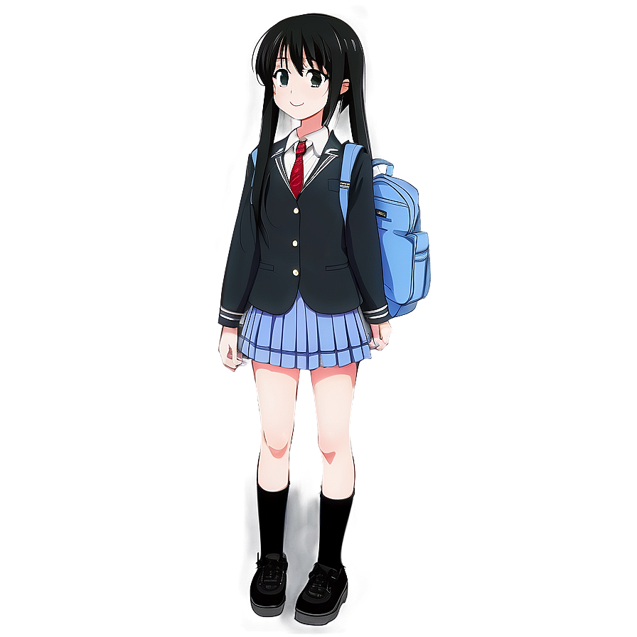 Anime School Uniform Png 05032024 PNG image