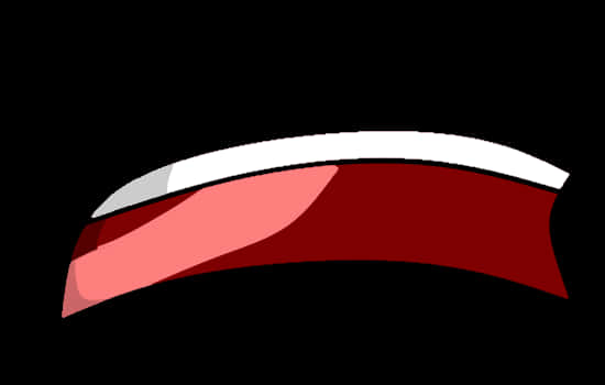 Anime Smiling Mouth Graphic PNG image