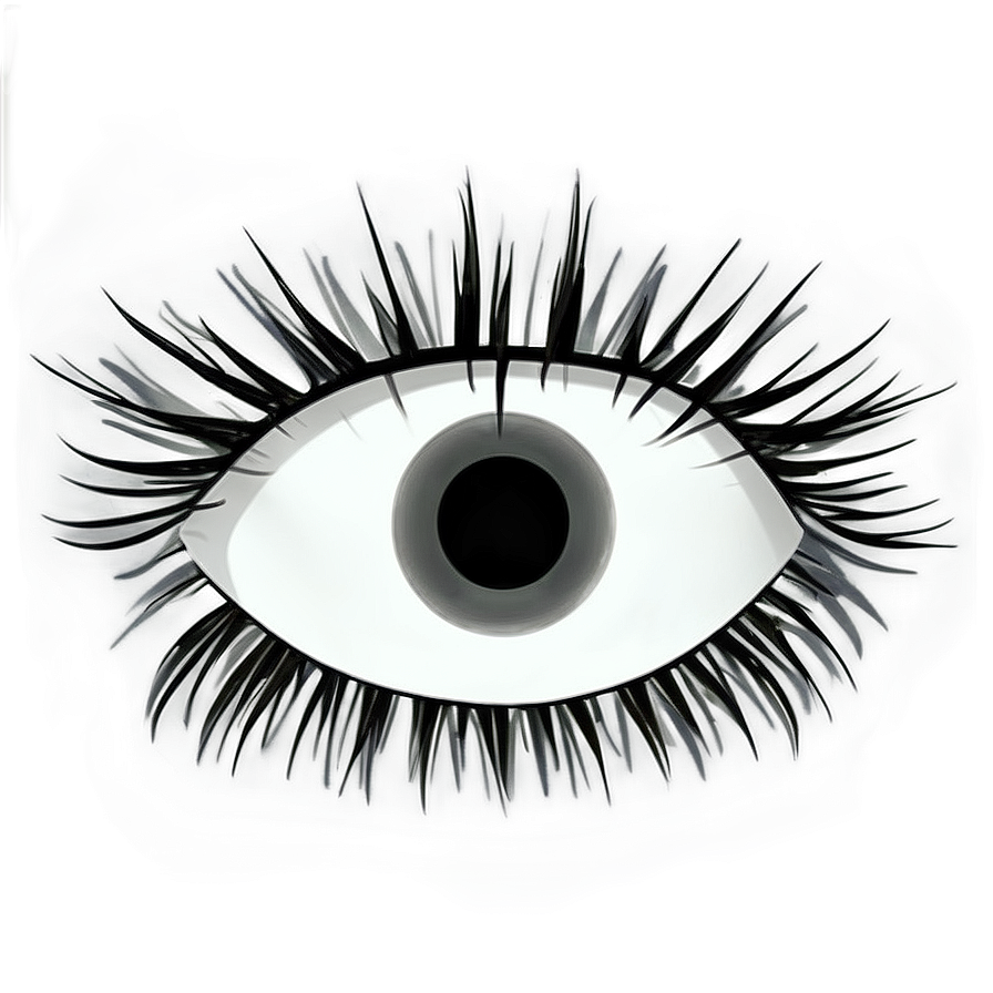 Anime Style Lashes Png 05252024 PNG image